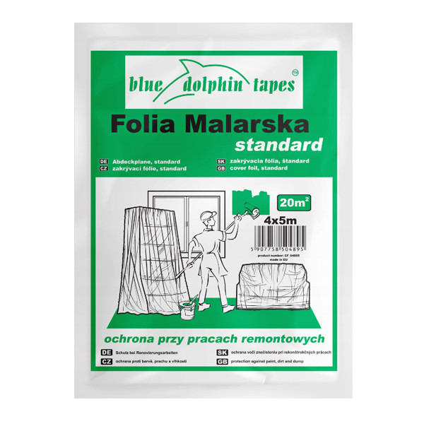 Плівка Blue Dolphin FOLIA BDT STANDART, для ремонтних робіт, 4 м*5 м (4.5 мкр)