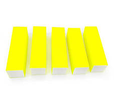 Бафик для манікюру, Жовтий однотонний