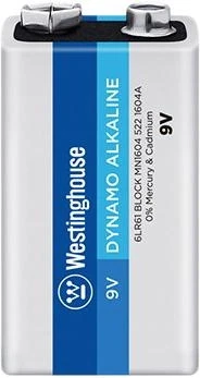 Лужна батарейка Westinghouse Dynamo Alkaline 9V/6LR61 крона 1 шт., фото 1