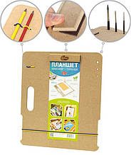 Планшет з магнітним зажимом А3 (40*47 см), МДФ, ROSA