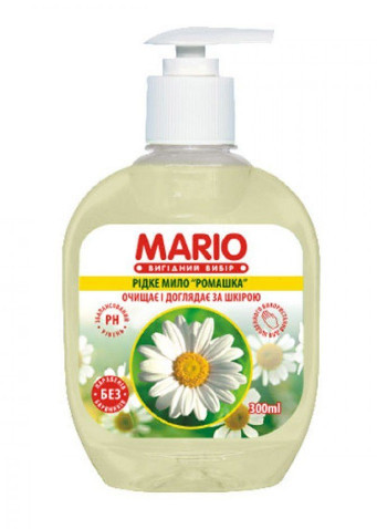 Крем-мило Mario насос ромашка 0,3л (4823317435671)