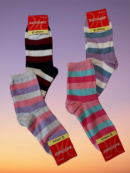 Шкарпетки жіночі бавовна стрейч Україна. Розмір 23-25. Від 36 пар по 9,50грн
