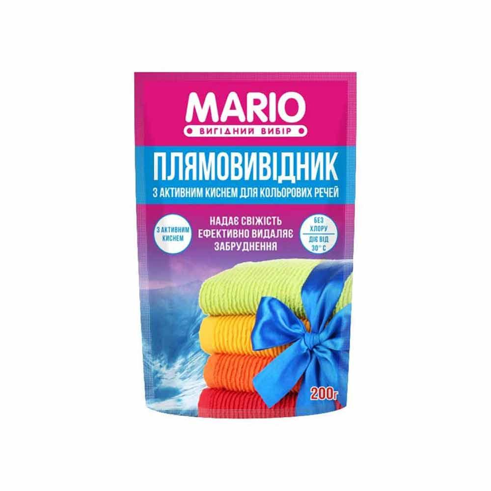 Плямовивідник Mario NEW для кольорової білизни 200г (4823317135687)