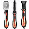 Фен-щітка браш для волосся з трьома насадками Gemei GM-4828 / Стайлер для волосся 3в1 / Стайлер для завивки, фото 7