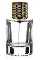 Флакон для парфумів і наливної парфумерії 50 мл під завальцювання та самозащіпку "Pasha" Type 3 з золотою кришкою Clara