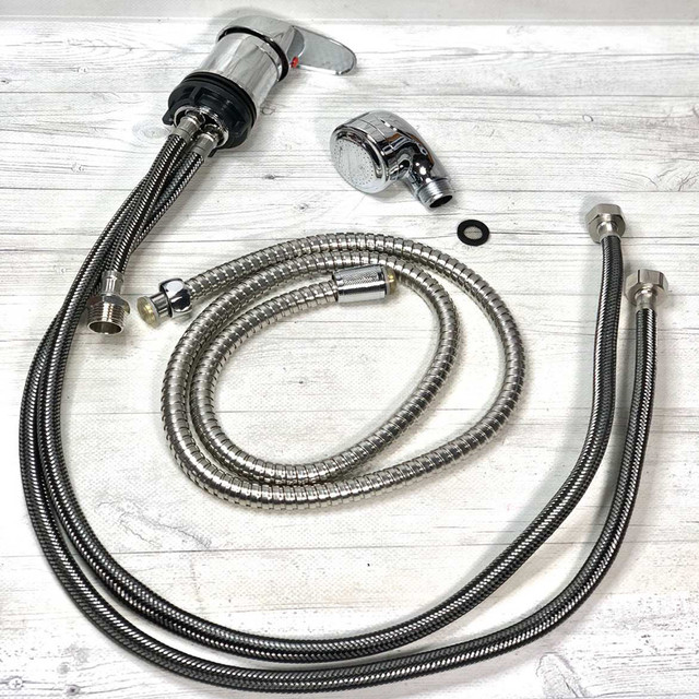 Набор для парикмахерской мойки (смеситель+душ) T-767-3