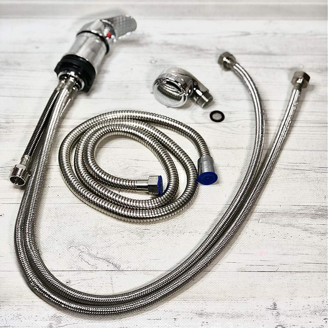 Набор для парикмахерской мойки (смеситель+душ) T-767-2