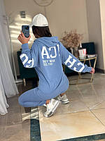 Стильный женский весенний прогулочный спортивный костюм Chicago кофта худи Чикаго штаны джоггеры двунитка VV