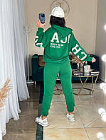 Стильный женский весенний прогулочный спортивный костюм Chicago кофта худи Чикаго штаны джоггеры двунитка
