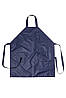 Фартух водонепроникний з нагрудником темно-синій, регульована довжина на шиї, фото 8