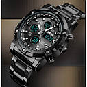 Чоловічий наручний кварцовий годинник Skmei Molot Limited AllBlack (Чорний), фото 6