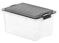 Ящик для хранения с крышкой Rotho Compact A5 4.5L серый