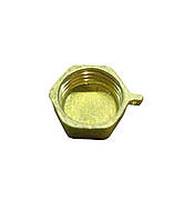 Заглушка латунна 1/2" різь внутрішня