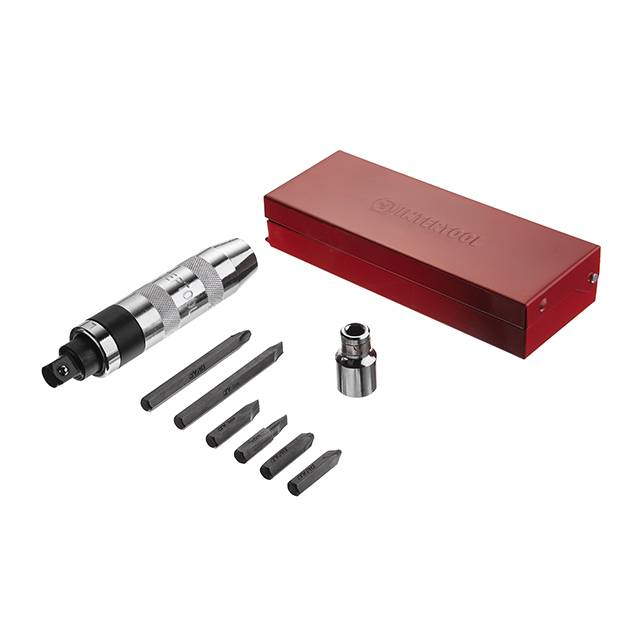 Викрутка з бітами ударно-поворотна 1/2 + 6 біт S2 ( металевий футляр) Professional, фото 1