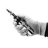 Викрутка з бітами ударно-поворотна 1/2 + 6 біт S2 ( металевий футляр) Professional, фото 6