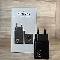 Зарядное устройство с быстрой зарядкой Samsung Gan 65W |Type-C/USB| Original Series 1:1 Черный 42842