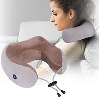 Массажная подушка для шеи U-shaped Massage pillow портативный массажер, вибромассажер для шеи