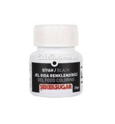 Барвник гелевий Sekersugar Чорний, 25 г