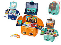 Игровой набор Специалист 628-A1/628-A2/628-A6, в рюкзаке, повар, доктор/врач, строитель, игрушка для детей