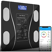 Напольные умные фитнес весы Bluetooth до 180 кг А-8003 / Смарт весы с приложением