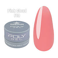 Полігель (Дизайнер Професіонал) у банку 30 мл. для нарощування та зміцнення нігтів Pink cloud F10