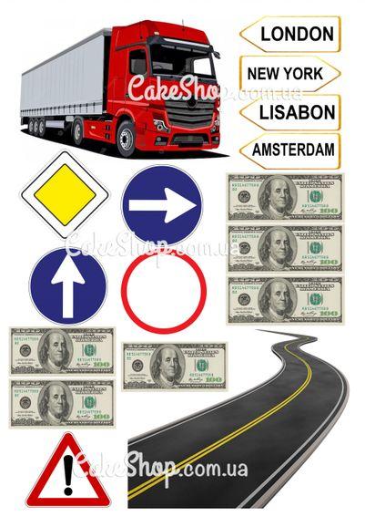 Вафельна картинка Далекобійник, фото 1