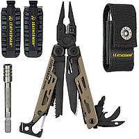 Набор Мультитул Leatherman Signal Coyote Standard 832404+Удлинитель битодержателя + Комплект бит Bit Kit 2