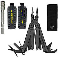 Набор Мультитул Leatherman Wave Plus Black нейлоновый чехол 832526+Удлинитель битодержателя + Комплект бит Bit