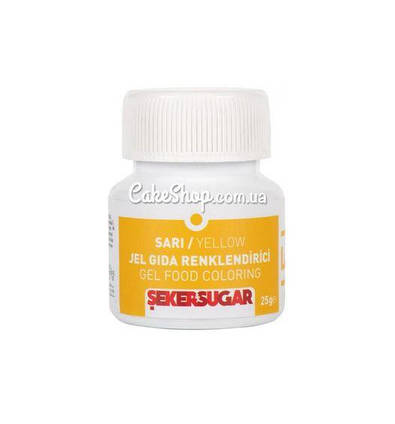 Барвник гелевий Sekersugar Жовтий, 25 г