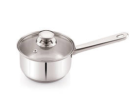 Сотейник нерж. 2 л (d-20 см) зі скл. кришкою Стрейт