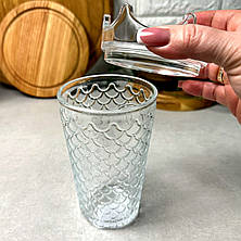 Високий коктейльний стакан із кришкою 500 мл Корона, фото 3
