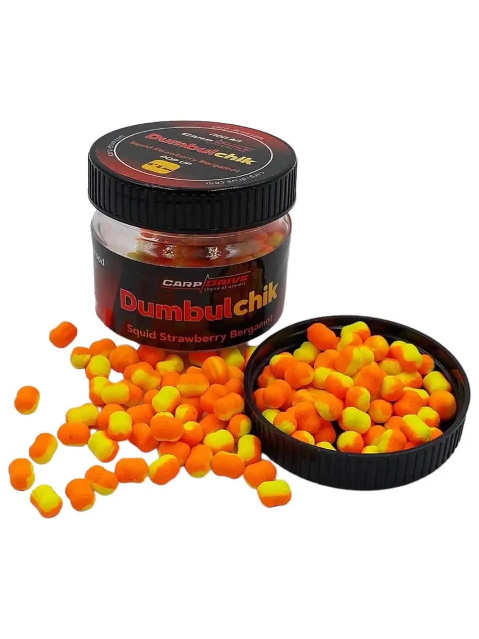 Бойл плаваючий, поп ап Dumbulchik Кальмар Полуниця Бергамот (Squid Strawberry Bergamot) 6*8 мм Carp Dream