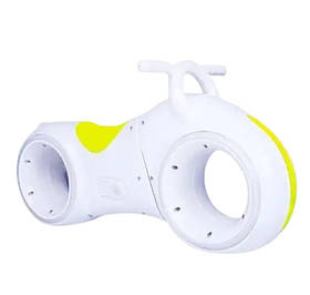 Біговел TILLY GS-0020 White/Yellow з LED-підсвічуванням, bluetooth та звуковими ефектами Білий з жовтим |Tron Bike