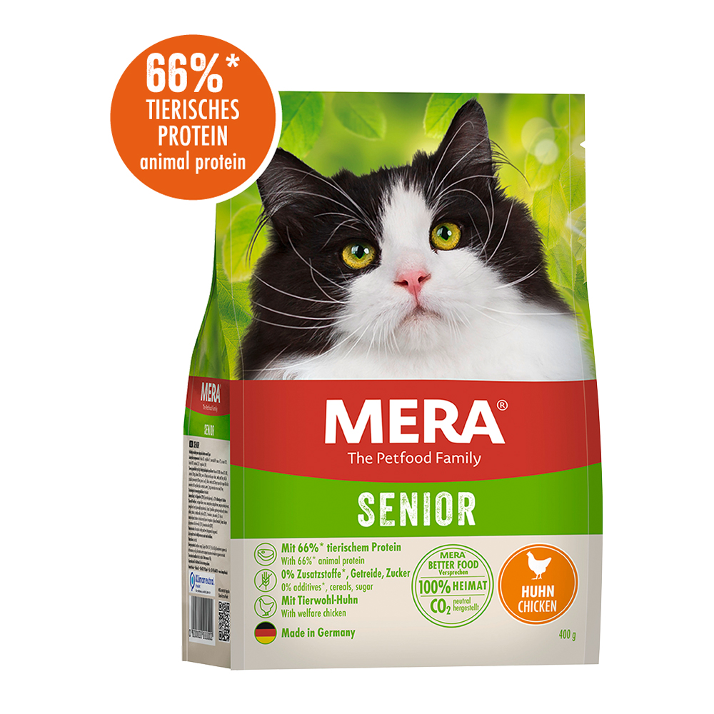 MERA Cats Senior Huhn - беззерновий корм для котів похилого віку, 400 гр