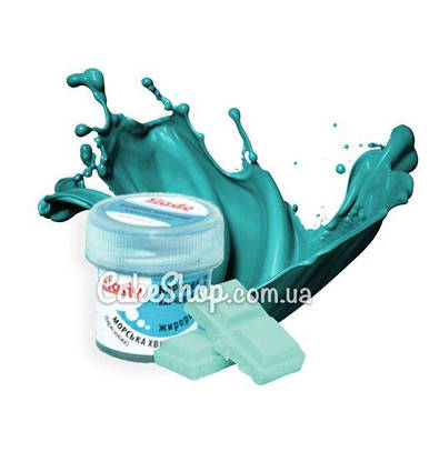 Барвник для шоколаду сухий Slado Морська хвиля/Бірюзовий, 5г