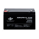 Акумулятор LogicPower AGM LPM 6V - 12 Ah ILP, фото 3