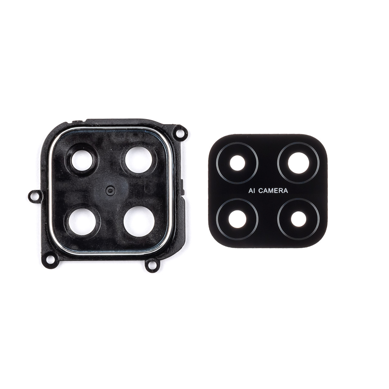 Скло камери OPPO A15/A15s з чорною рамкою