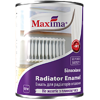 Емаль Maxima для радіаторів біла глянцева 0,75кг