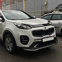 Дефлектор капота (мухобійка) Kia Sportage 2016+ (TAN24)