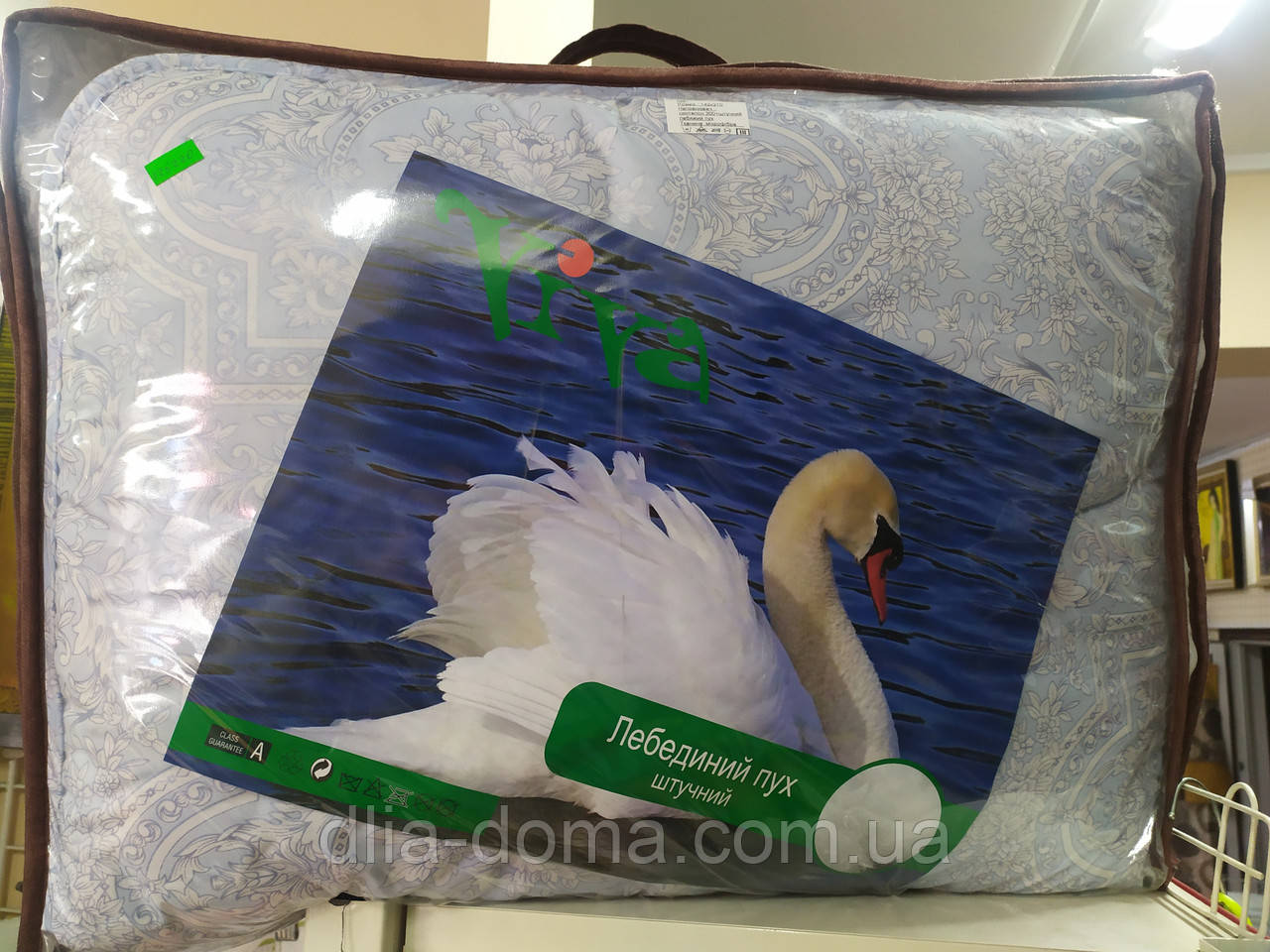 Одеяло 200*220 искусственный лебяжий пух / микрофибра, фото 1