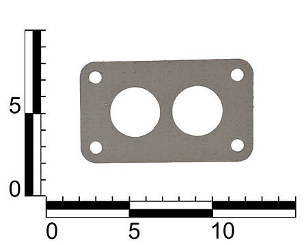 Прокладка карбюратора ВАЗ 2108-099 метало-пароніт, фото 2