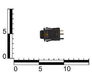 Кнопка увімкнення нагрівання заднього скла ВАЗ 2108 з підсвіткою, фото 2