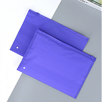 Пакет матовий із замком Zip-Lock 20х25 см (горизонтальний матовий пакет для пакування), фіолетовий, 1шт