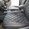 Чохли на сидіння Ауді А4 Б8 (Audi A4 B8) 3Д ромб екошкіра арігона, фото 4