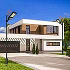 Вуличний ліхтар на сонячній батареї з пультом, BK120-6COB / Настінний світильник з датчиком руху, фото 8