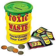 Скарбничка з кислими цукерками Toxic Waste Yellow Money Banks 1 шт ( 84г)