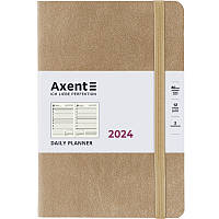 Дневник 2024 Axent Partner Soft Nuba 8817-24-59-A, 145x210 мм, миндальный