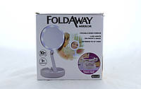 Зеркало складное для макияжа с Led подсветкой My Fold Away Mirror Белый