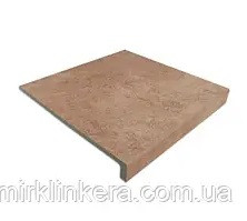 Клінкерна сходинка пряма з капіносом Interbau Lithos Perm Braun