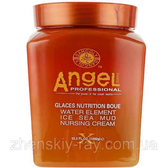 Angel Professional Paris Water Element Ice Sea Mud Nursing Cream - Крем-маска для жирного волосся з морською грязюкою 500 мл